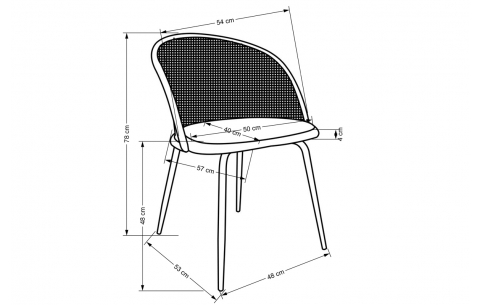 K508 - HALMAR Valgomojo kėdės