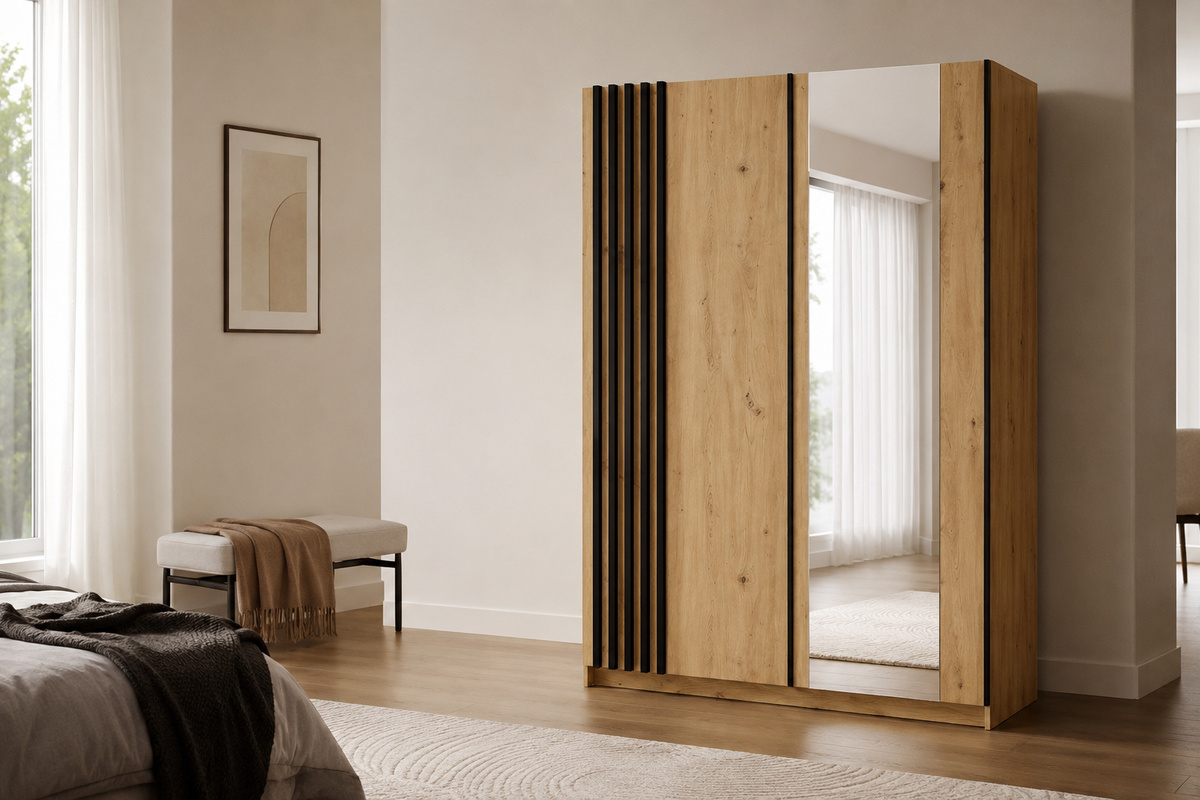 Atrinkti stumdomų durų spintų modeliai (iki 180cm pločio)