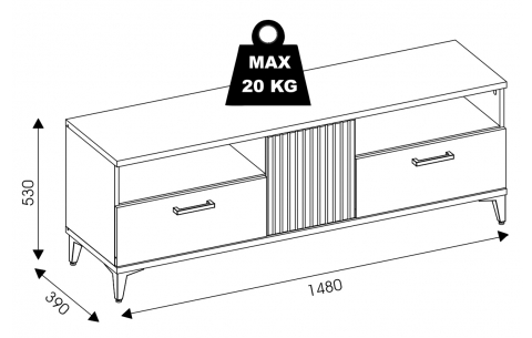 TV ir audio spintelė SRS 10735