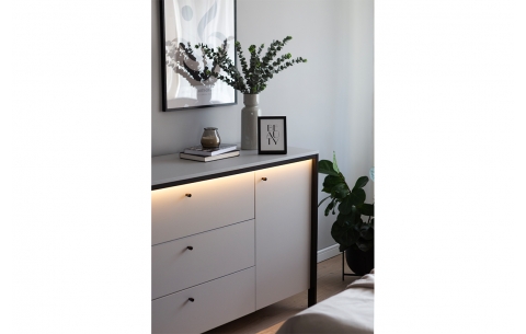 Komoda GRIS 12384