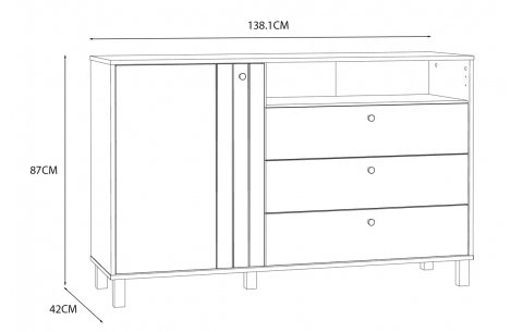 Komoda LKL 12687