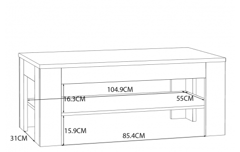 Žurnalinis staliukas LKL 12690