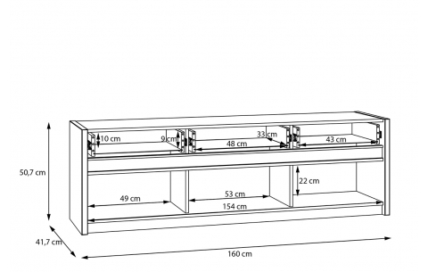 TV ir audio spintelė SK  13024