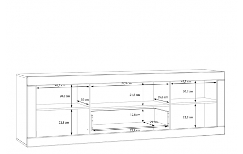 TV ir audio spintelė KLF 13976