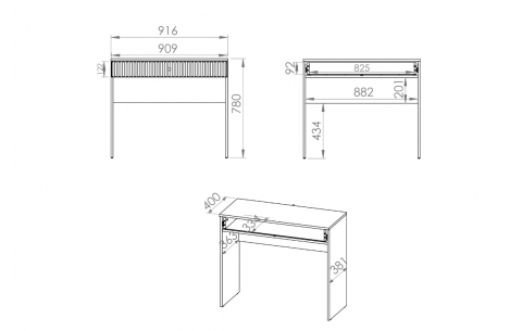 Kosmetinis staliukas HSP 14151