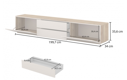 TV ir audio spintelė CRISS 15956