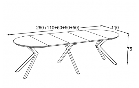 Valgomojo stalas SLN 16845