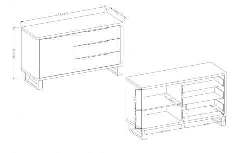 Komoda HALLE 4359