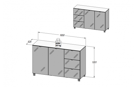 Komoda LPL 4833