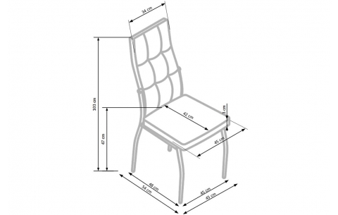 K334 - HALMAR Valgomojo kėdės