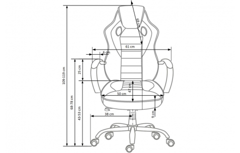 SCROLL - HALMAR Darbo kėdė