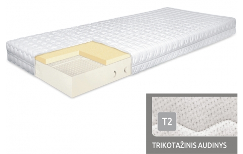 Čiužinys BRIUGE MIX 5 MINKŠTUMO ZONŲ SU EUCATHERM