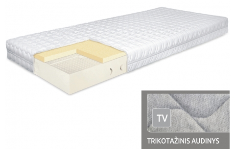 Čiužinys BRIUGE MIX 5 MINKŠTUMO ZONŲ SU EUCATHERM